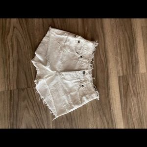 Carmar distressed high waisted shorts